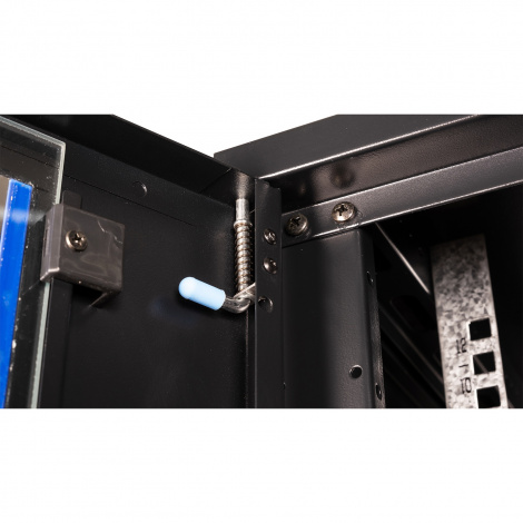 Шкаф 19" телекоммуникационный настенный, 12U 635x600х450 мм, дверь стекло, черный